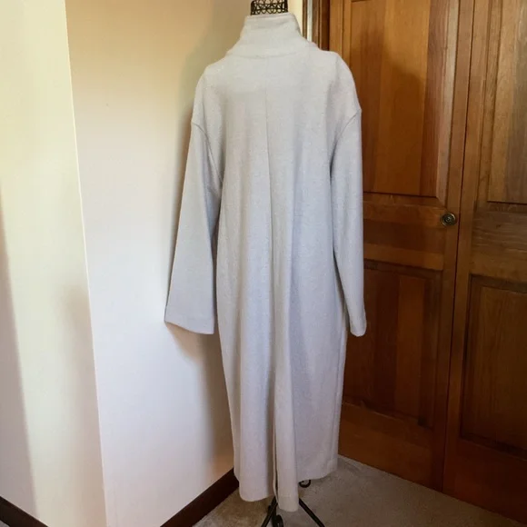 Tahiti Women's Gray Double-Breasted Coat, Large, New - Picture 4 of 9